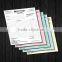 Different color Customized invoice books & carbonless receipt books