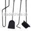 Antique Handles Black 4 sets fireplace tool set