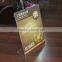 China  gold supplier customized acrylic l shaped photo frame