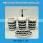 Personalized ceramic home bathroom accessories foam soap dispenser set