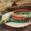 Colorful charming handmade ceramic beads bangle jewelry