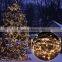 10m 100leds christmas decoration led copper wire solar string light
