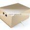 Custom brown kraft paper box folding cardboard paper box with ribbon