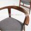 Metal frame restaurant wood wishbone chair