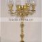 High-end Baccarat Style Crystal Candelabra with 5 Candles