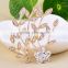 New fashion trendy metal flower brooch for wedding dress