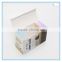 high glossy white cardboard box rectangle paper box with embossing laser printing logo