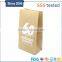 Food grade bakery stand up print logo paper bag without window
