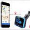 Wireless Bluetooth FM Transmitter Car Kit with 3.5mm Audio jack and USB Car Charger compatible with iPhone, iPad, Samsung etc