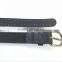 embossed printing pu leather belt with rivet for woman