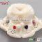 High Quality Thick Cotton Winter Coat Jacket for Kids Children Baby Embroidered Smile Face and Pompom Ball