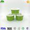 White Cup Frozen Dessert Containers