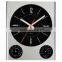 Sliver Design Wall Clock Weather Station Clock