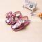 Hot sales Gold & Sliver PU leather Baby girl princess shoes Baby Mocassins Gold Shoes