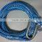 7mm x 7mtrs UHMWPE synthetic winch rope with stainless steel snap hook