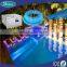 Pool, pond, spa using waterproof fiber pool light with LED light source,cable, fiber optic channel