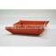 pu leahter tray with snap fastener closure