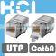 Coated Category 6A ETL Certified RJ45 UTP Modular Keystone Jack