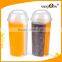 1000ml 30oz Disposable PP Plastic Three Part Cups for Iced Coffee Bubble Boba Tea Smoothie