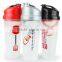 BPA Free 700ML plastic protein shaker bottle with metal ball,mixing shaker bottle