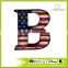 Wholesale Decorative Metal Lighted LED Wall Art Letter B