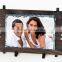 custom gift sublimation rock slate photo with wooden frame