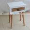 UEnjoy Shabby Chic Pair of Bedside Table Unit Wooden Cabinet 2 Drawers Nightstand Bedroom
