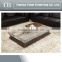 modern marble/travertine top living room coffee table with hardware