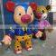 FRP bear cartoon figurine for shopping mall