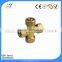brass cross 4-way pipe fitting,sanitary pex fitting