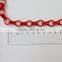 Shiny 12mm red color decorative aluminum link chain for flower basket