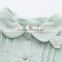 2016 beautiful long sleeve baby cotton frocks designs wholesale ruffles soft girls boutique dresses