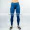 2017 new arrival yoga leggings blue cotton elastane high waist leggings panel workout tights fitness leggings