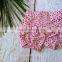 Hot sale ruffle front design kids clothes Small flower baby short