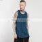 Simple custom for men 100% cotton blank gym mens stringer singlet wholesale