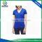 Popular design ladies blue color 95 cotton /5 elastane t-shirt with deep v neck t shirts