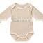 Wholesale 100% Organic Cotton Baby Romper Solid Strip Pattern Baby Newborn Bodysuit