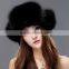YR434C Ladies' warm real fox fur funny winter Leifeng hat