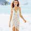Beachwear ladies summer casual sexy bikini crochet black cover up beach dress