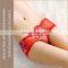 Popular lady sexy red transparent lace panty