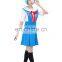 Rose Team-Free Shipping Neon Genesis Evangelion Ayanami Rei Tokyo-3 School Uniform Anime Sexy Halloween Carnival Costume