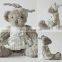 light grey pajamas changeable clothes lover Teddy bear doll plush animal toy