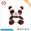 Brown cute small panda plush soft stuffed keychain CE custom toy