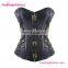 Floral Steel Bone Sexy Lingerie Gothic Fashion Corset Steampunk with Chain