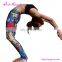 Wholesale Custom Tight Sports Flower Pants Ladies Printed Leggings