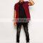 2016 fashion men all black 100% cotton longline sleeveless tshirts wholesale blank tee shirts china