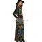 hot fashion ladies long sleeve fancy maxi dress