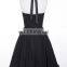 Grace Karin Ladies Halter Chiffon Short Cheap Black Japanese Prom Dress CL6018