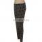 Christmas Snow Print Legging Tight-Fit Trousers For Mid Age Women