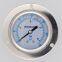 60mm Axial Back Connection  All stainless steel dual scale oil filled anti-shock pointer pressure gauge with edge